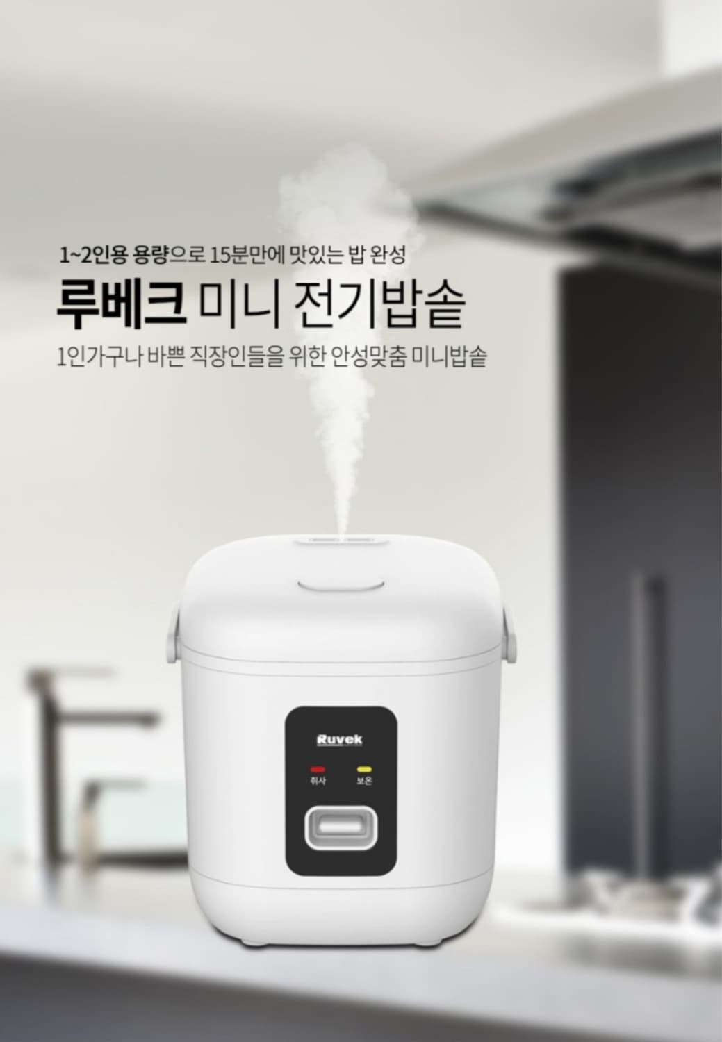 루베크 2인용 전기밥솥 맛있는 밥솥
2인용 루베크 미니 전기밥솥입니다.  상품이미지1
