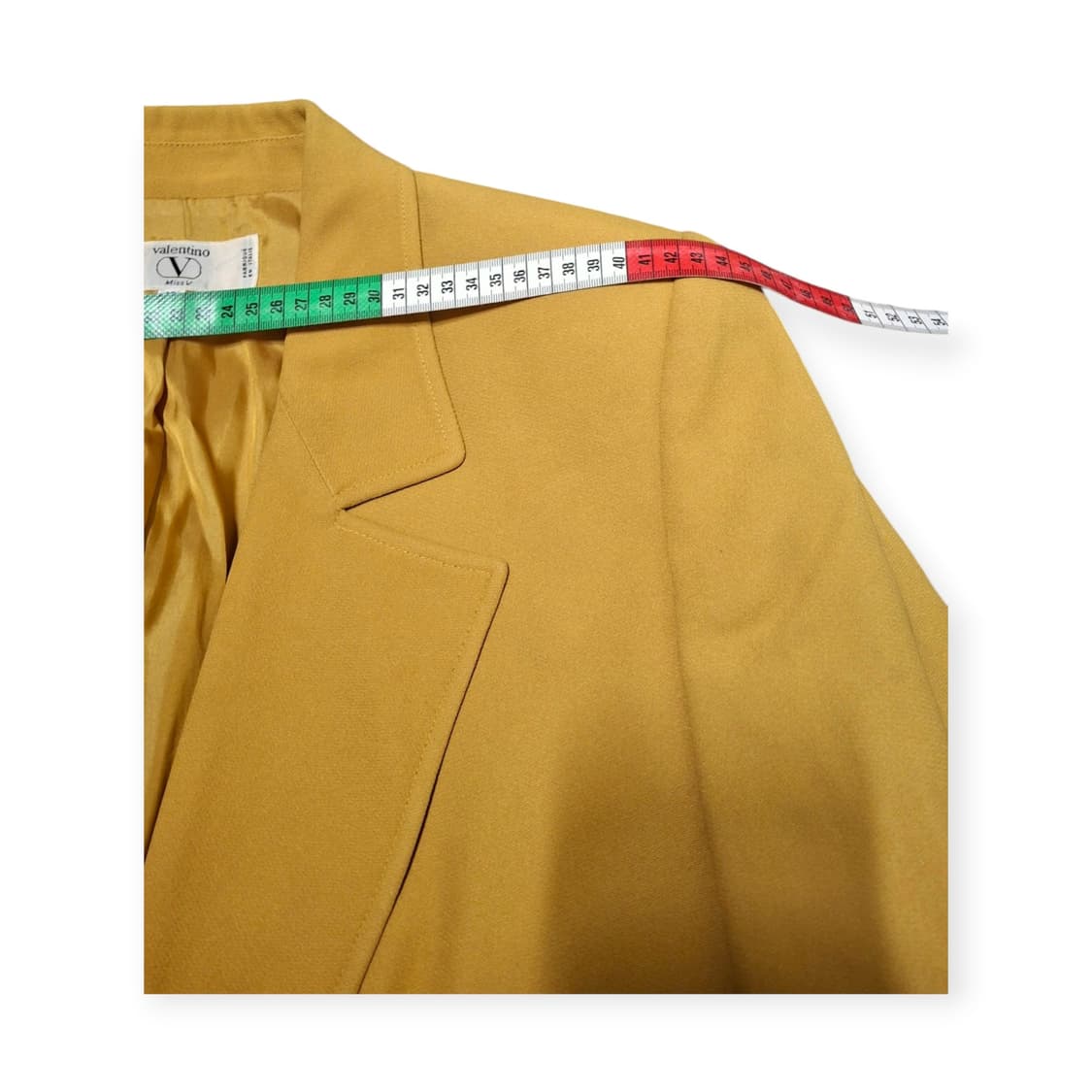 66,L)발렌티노 Miss V 더블 브레스티드 블레이저 머스타드 옐로우 상품이미지6