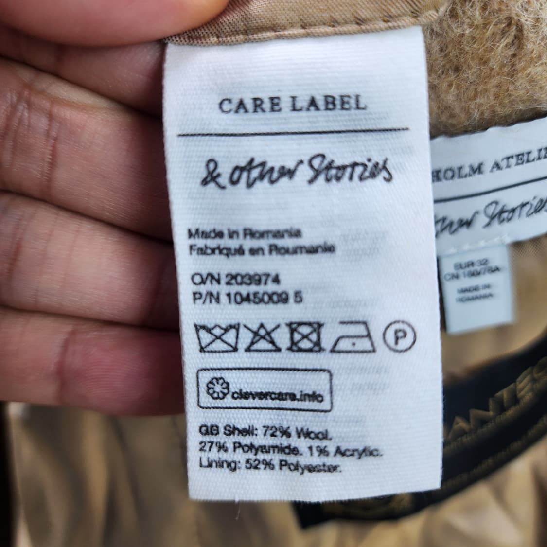 [EUR32] 앤아더스토리즈 만테코 헤어리 울 롱코트 상품이미지6