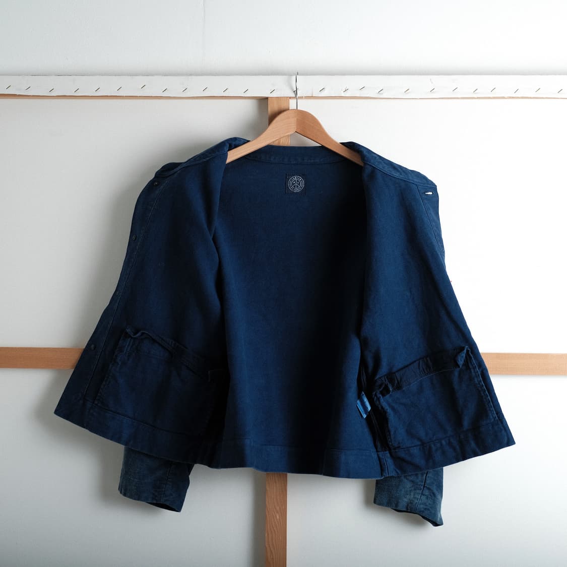 포터클래식 몰스킨 노칼라 자켓 M(100-103)사이즈 상품이미지10