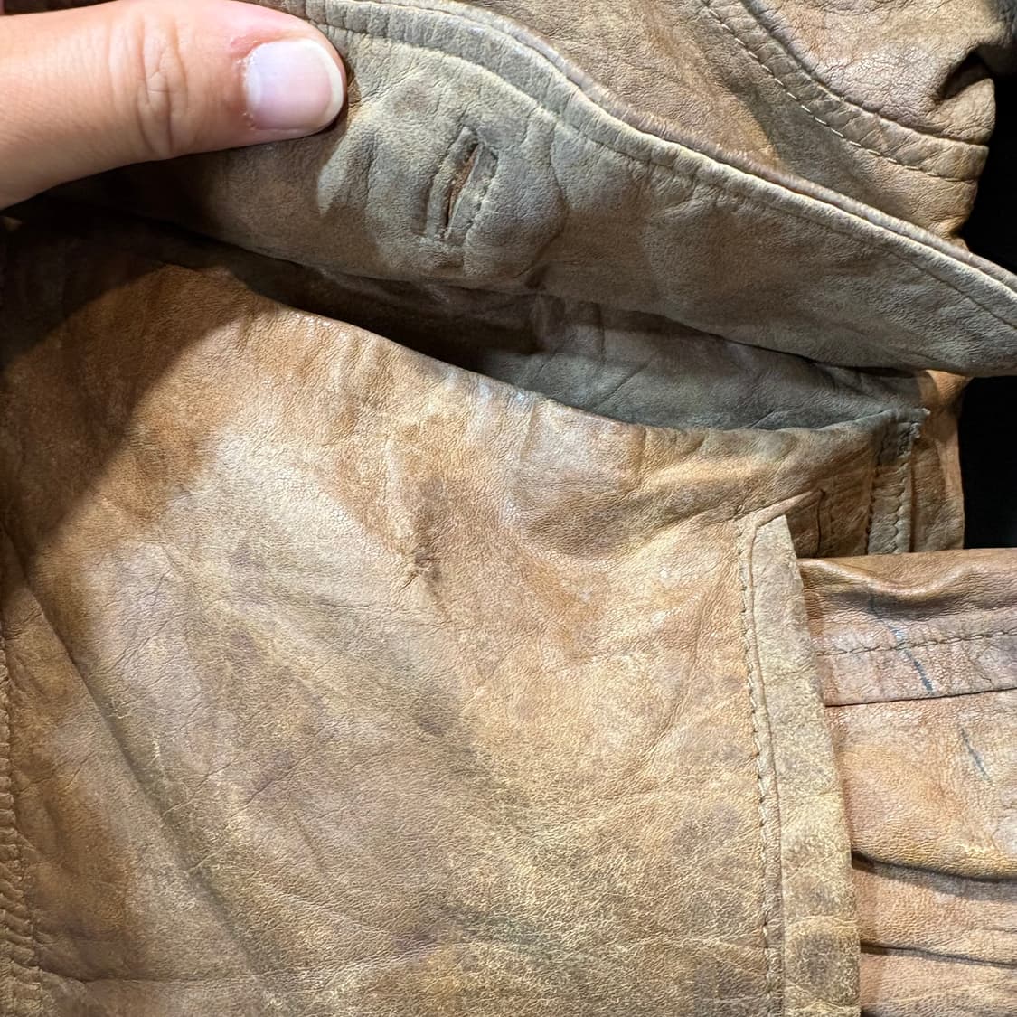 [40] VINTAGE 빈티지 밀리터리 가죽 자켓 상품이미지8