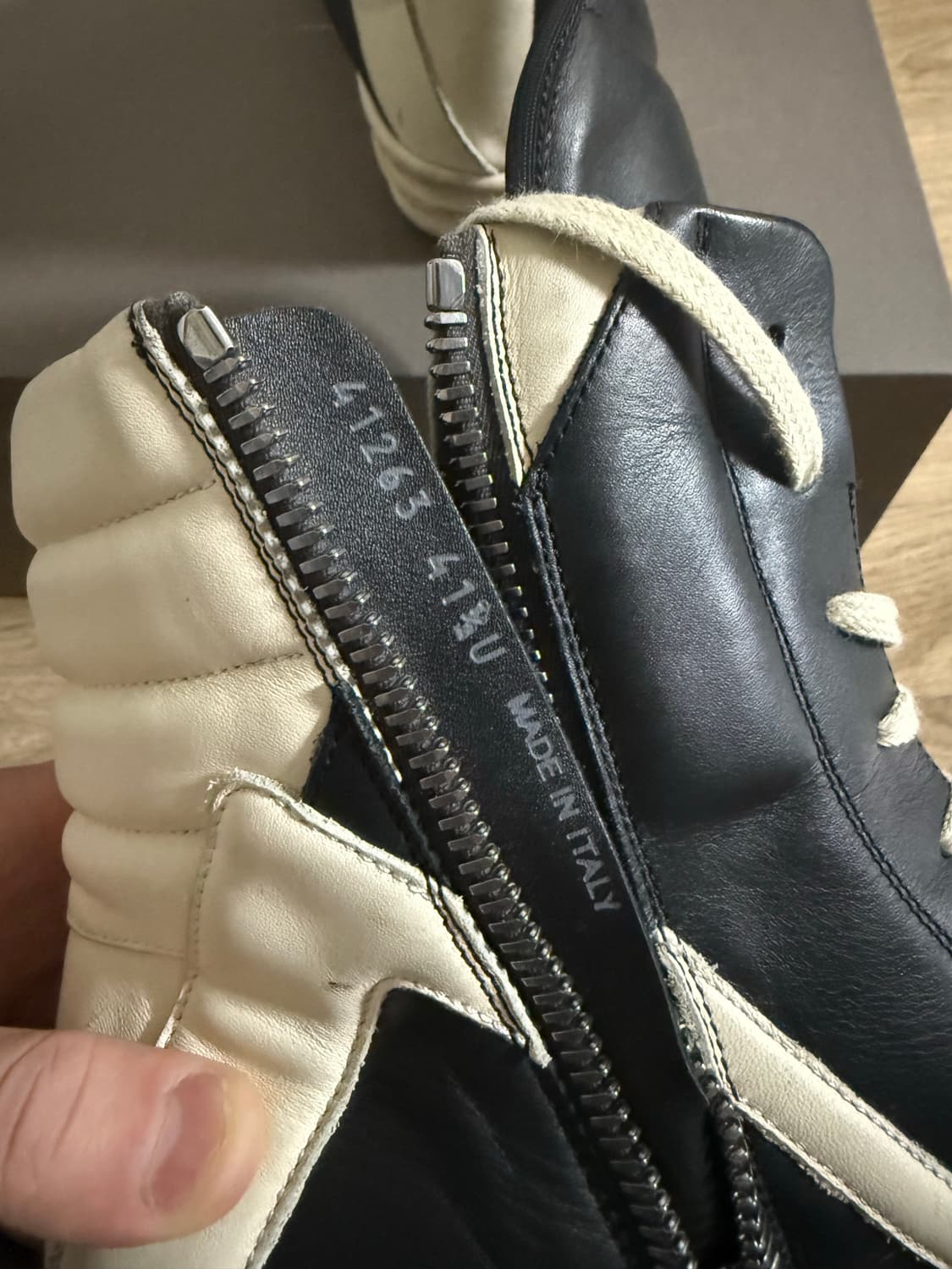 릭오웬스 지오바스켓 모노크롬 41.5 상품이미지8