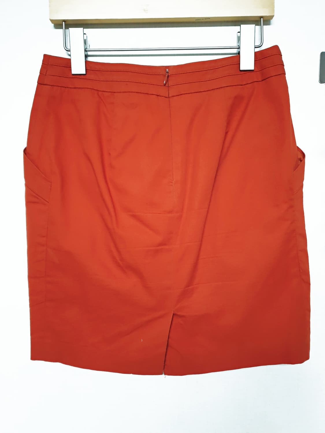 케네스레이디 코튼 4부스커트 55 핀턱 오렌지브라운 상품이미지5