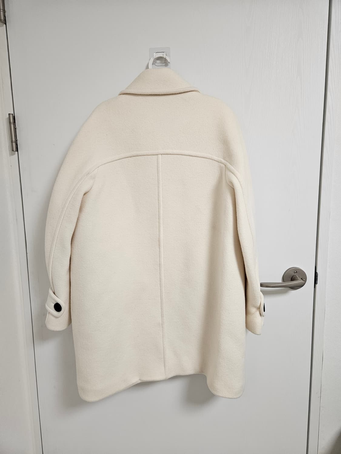 룩캐스트 마리 하프 울코트 아이보리 상품이미지9