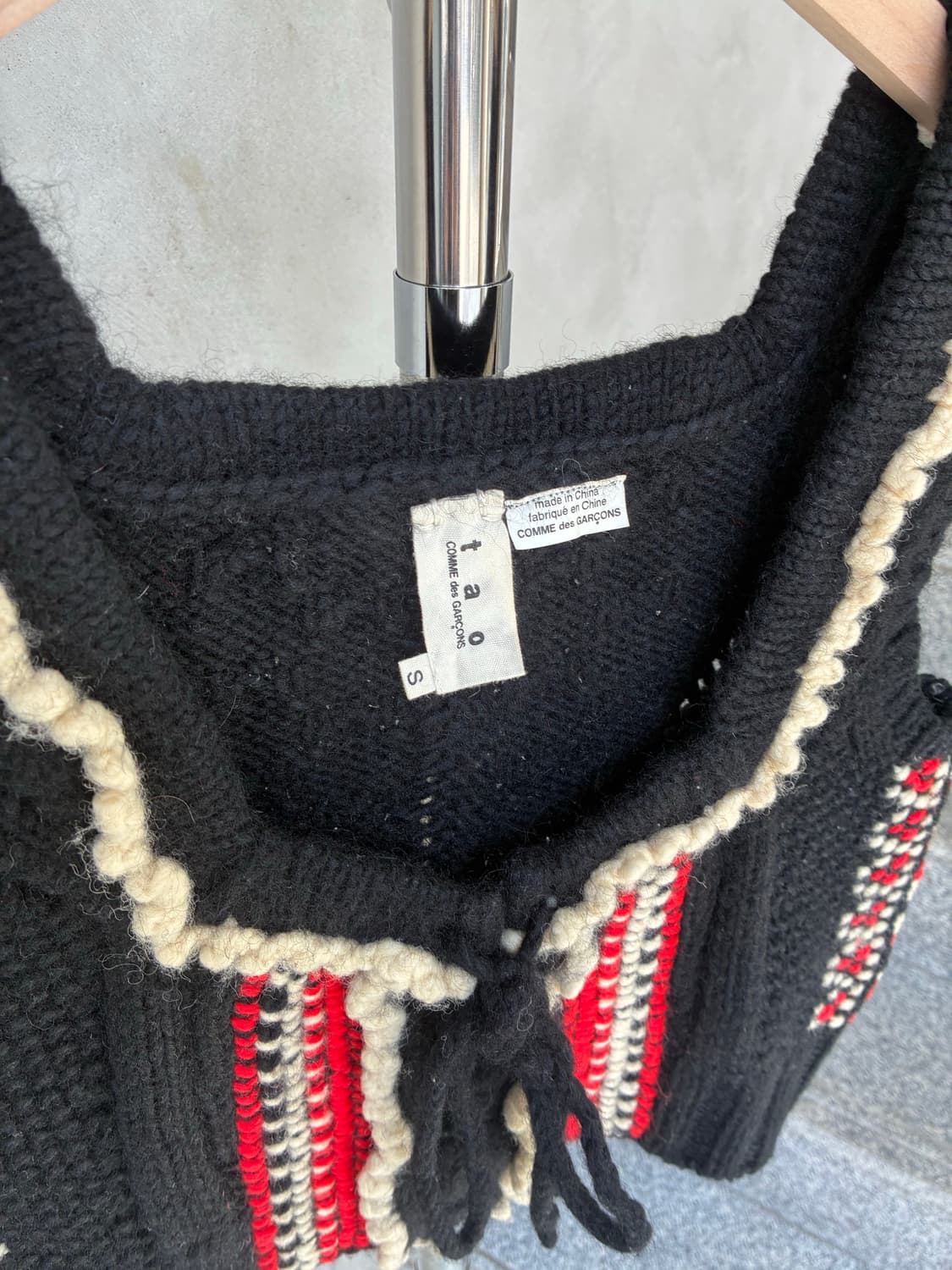 tao 타오 꼼데가르송 니트 베스트 상품이미지7
