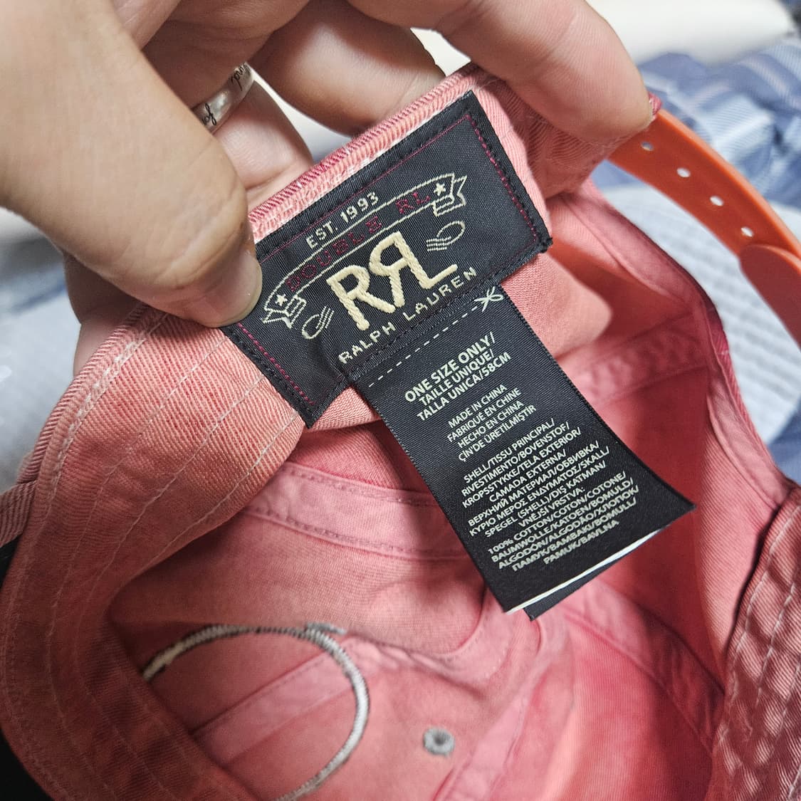 RRL 공수캡 핑크 상품이미지4