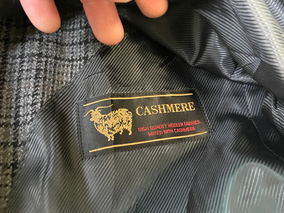 안토니오 푸스코 테일러드 캐시미어 체크 블레이저  상품이미지8