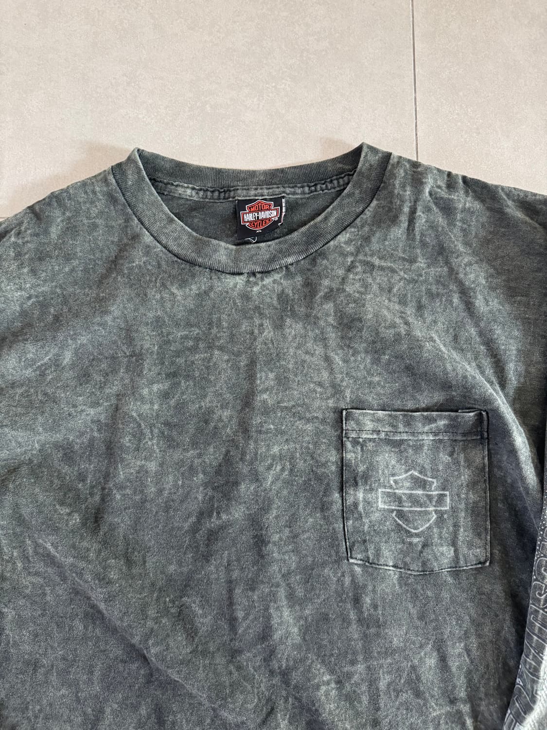 90‘s 빈티지 Harley Davidson 긴팔 티셔츠 XL 상품이미지4