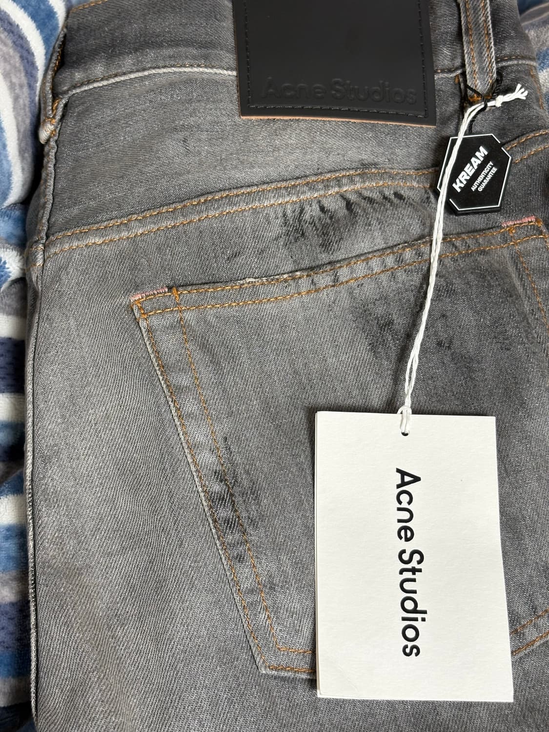 아크네 스튜디오 2021m 루즈핏 데님 트라팔가 블랙 (31-32) 상품이미지2