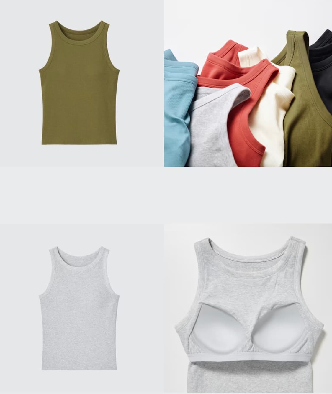 유니클로(uniqlo) 캡 크롭티,나시티 상품이미지2