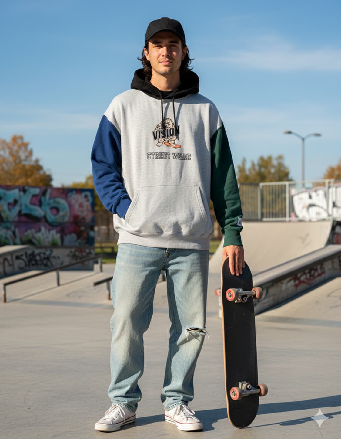 VISION STREET WEAR 후드티 M 상품이미지2