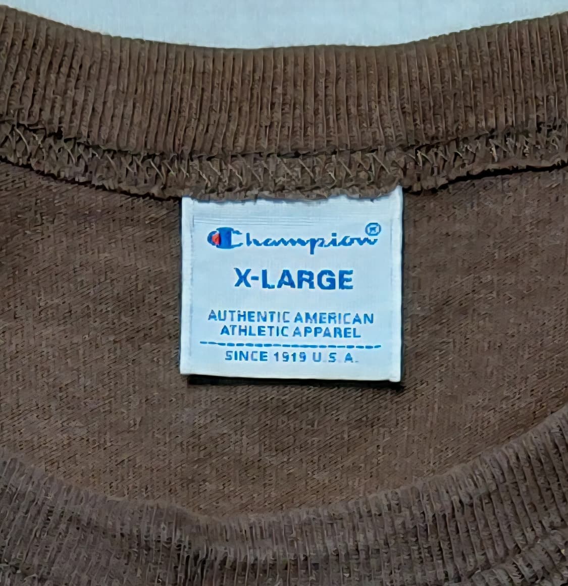 [XL] 챔피온 재팬 라인 자수 로고 롱슬리브 티셔츠 (브라운) 상품이미지3