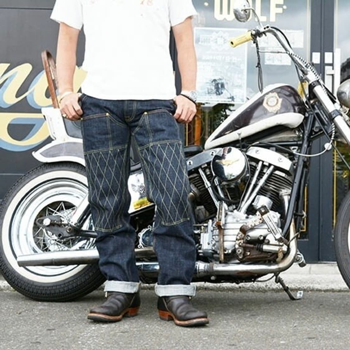 [32]트로피클로딩 1606W 더블니 스탠다드 더트 데님 팬츠 상품이미지2