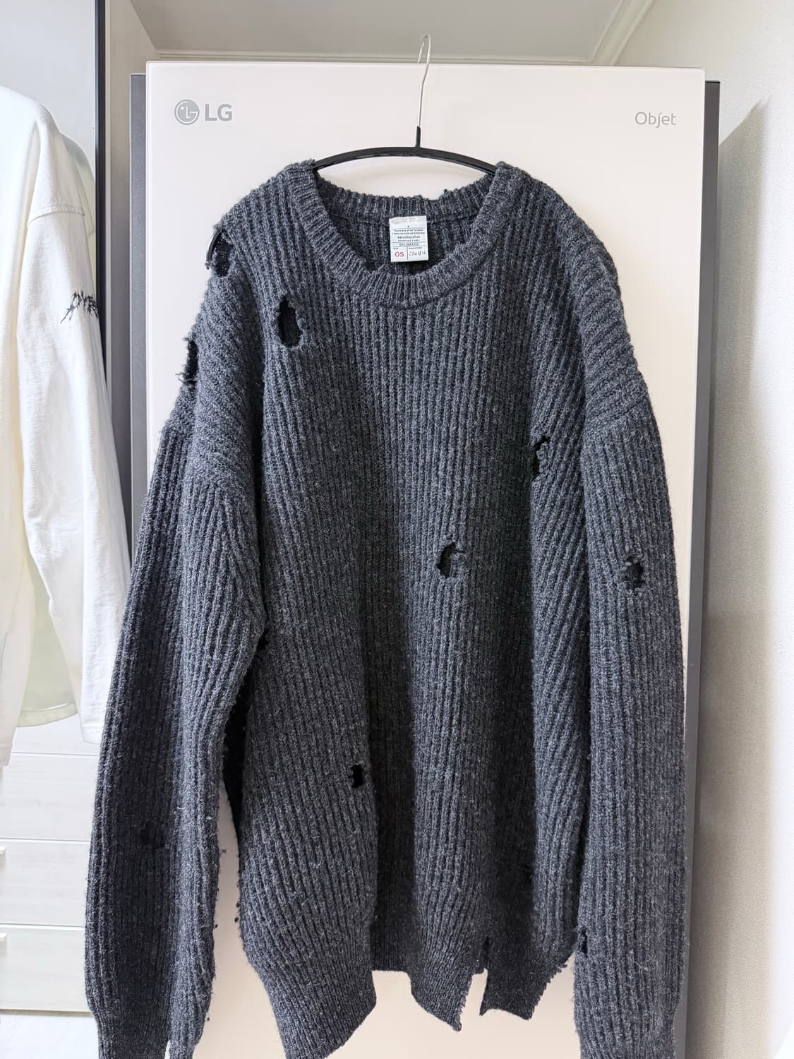 STU 디스트로이드 니트 차콜 상품이미지1