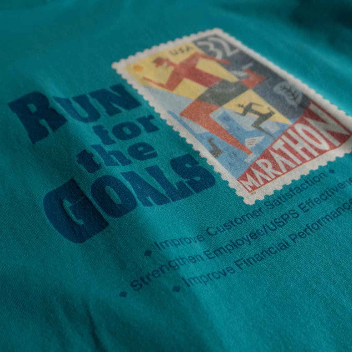 90s USPS Los Angeles MARATHON  T shirt 상품이미지4