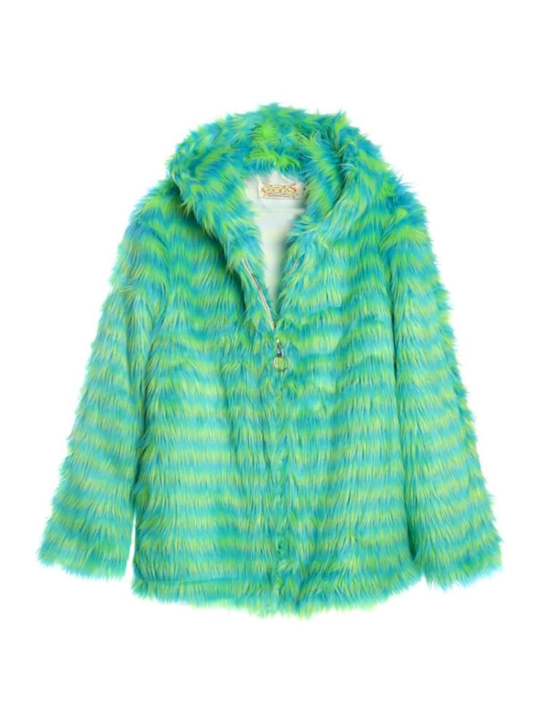 [새상품] Sculture tokyo 그린 퍼 후드자켓 상품이미지1