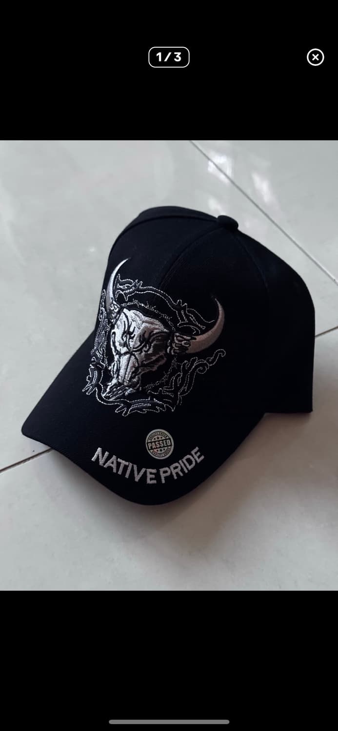 PRIDE COW SKUL 네이티브 프라이드 소 해골 모자 상품이미지1