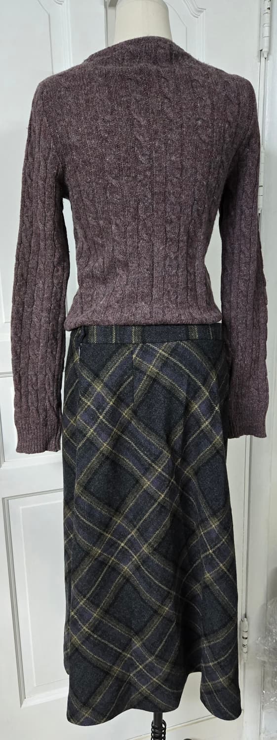 랄프로렌 가디건 아쿠아스큐텀 체크스커트 상품이미지5