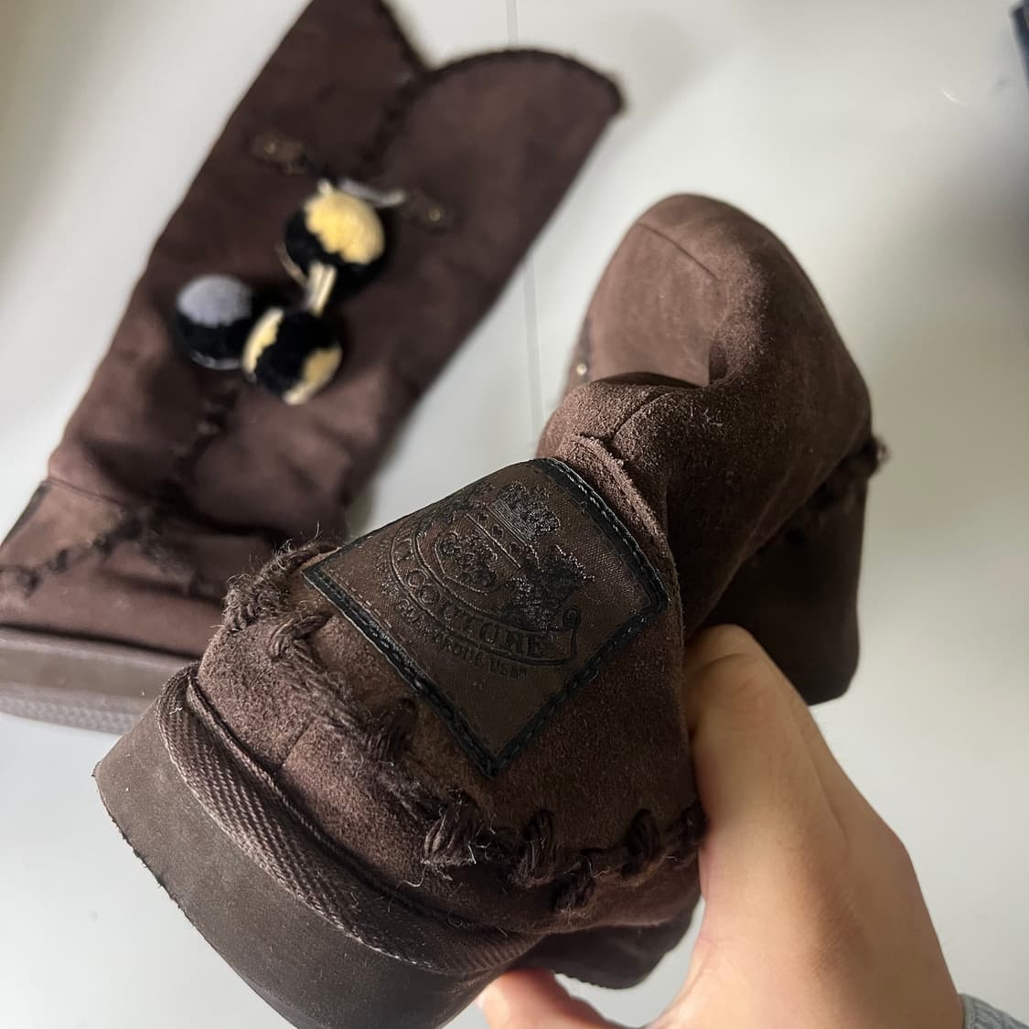 [Juicy Couture] 쥬시꾸뛰르 스웨이드 퍼 부츠 상품이미지3