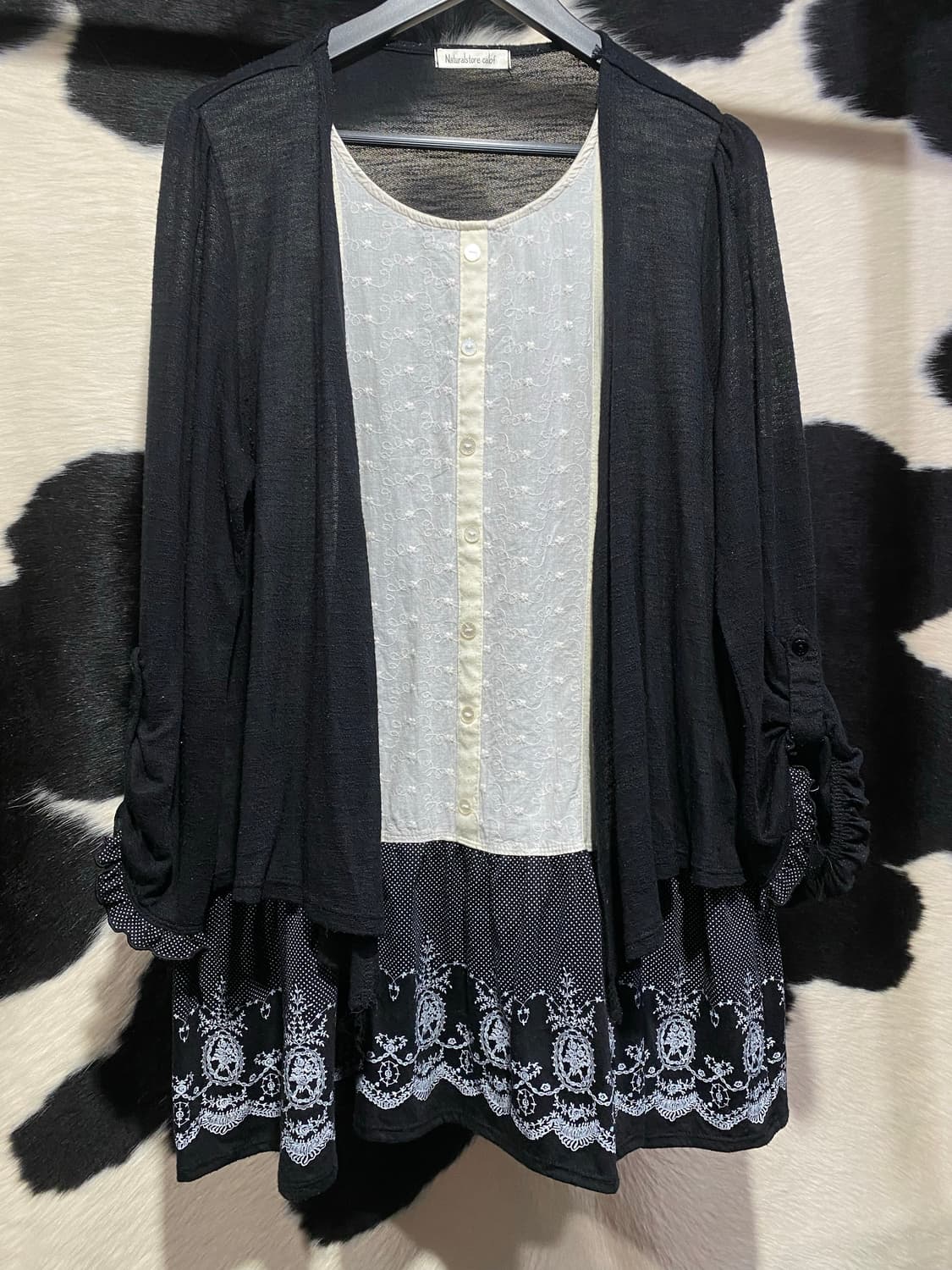 Naturalstore calof 가디건 레이어드 롱슬리브 상품이미지3