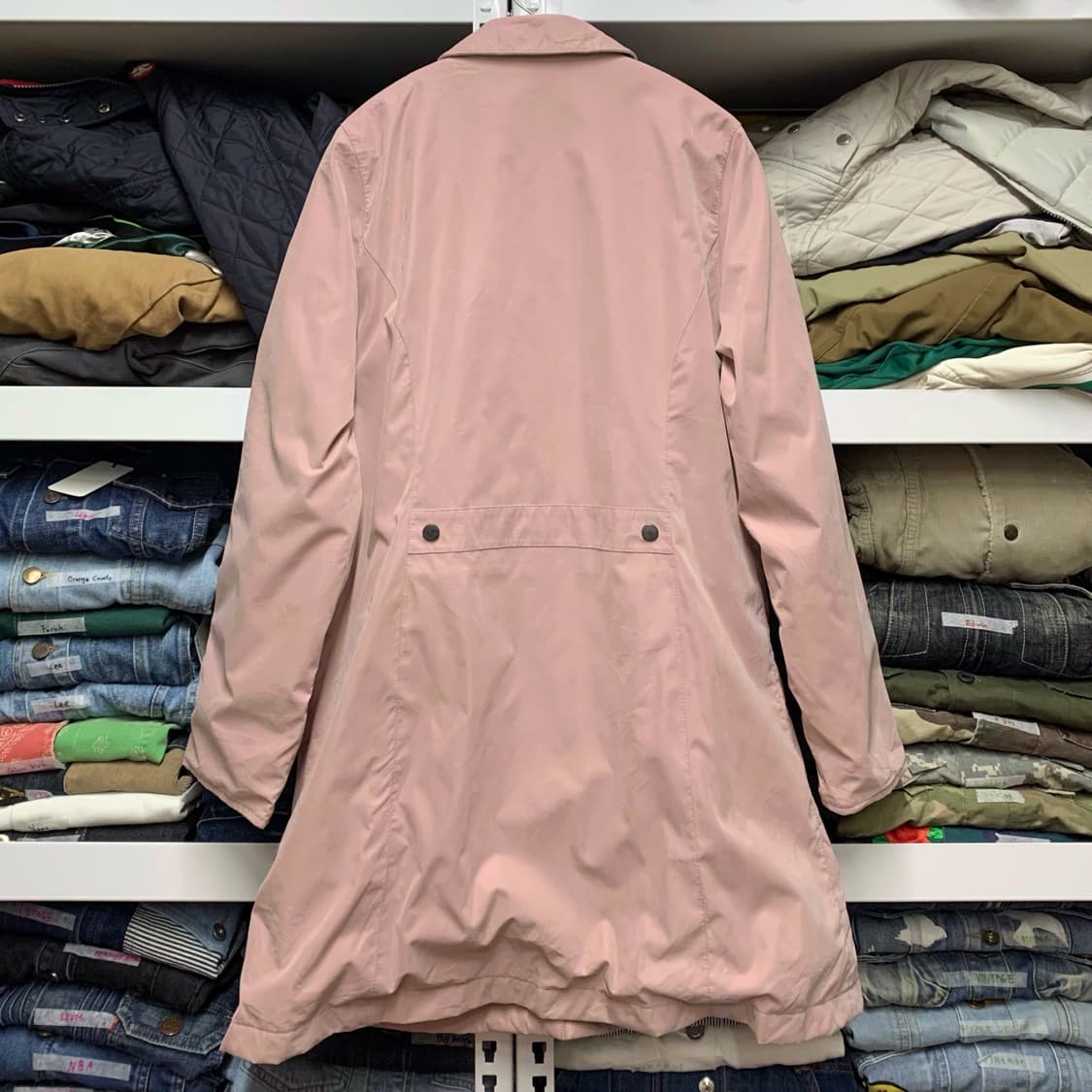 [L/WOMEN] 바버 샤워푸르프 버튼다운 코트 상품이미지3