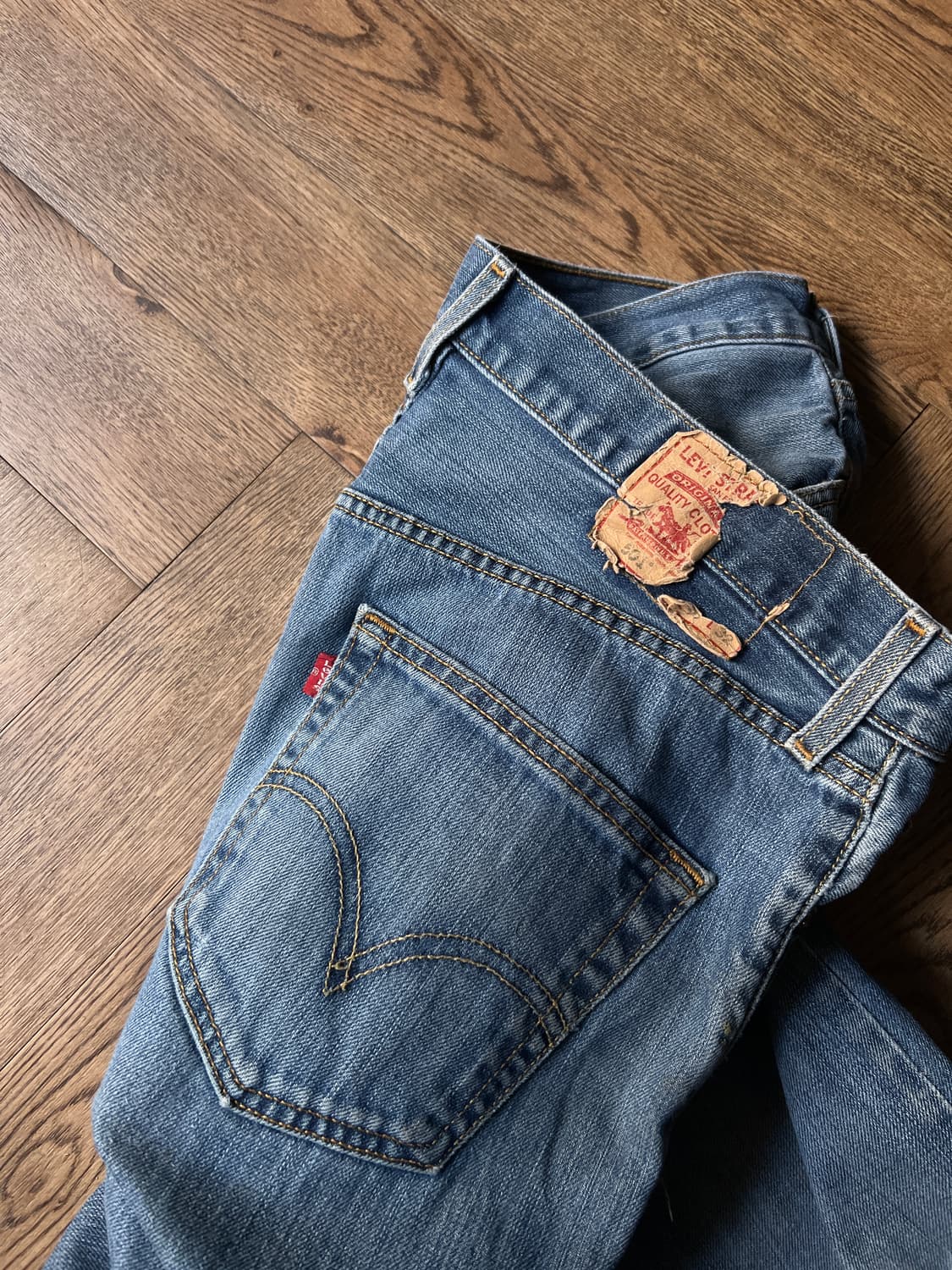 [36]00's 리바이스 501 빈티지 워싱 데님 팬츠 상품이미지5