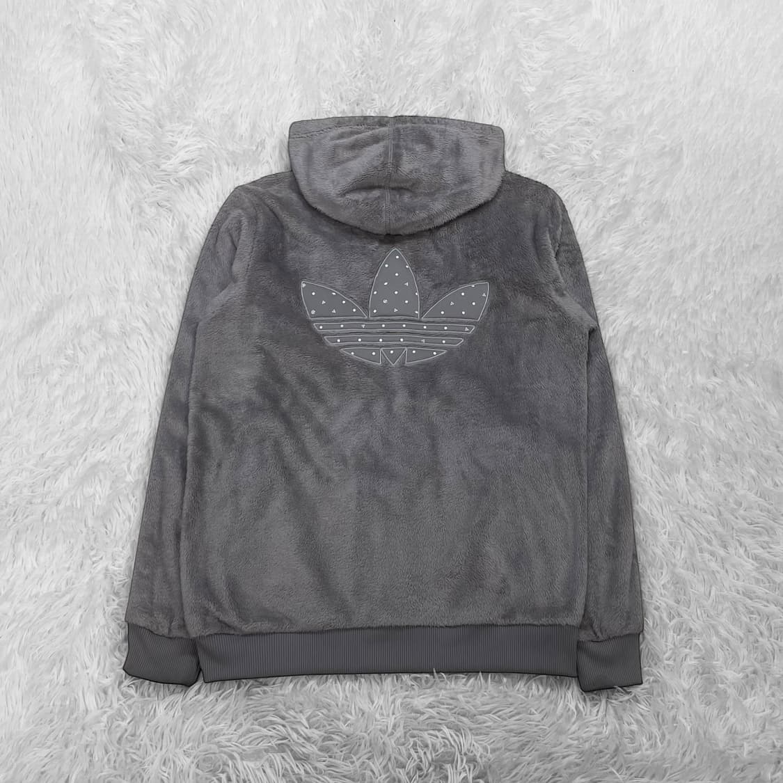 아디다스 파이어버드 쉐르파 후드집업 그레이 상품이미지3