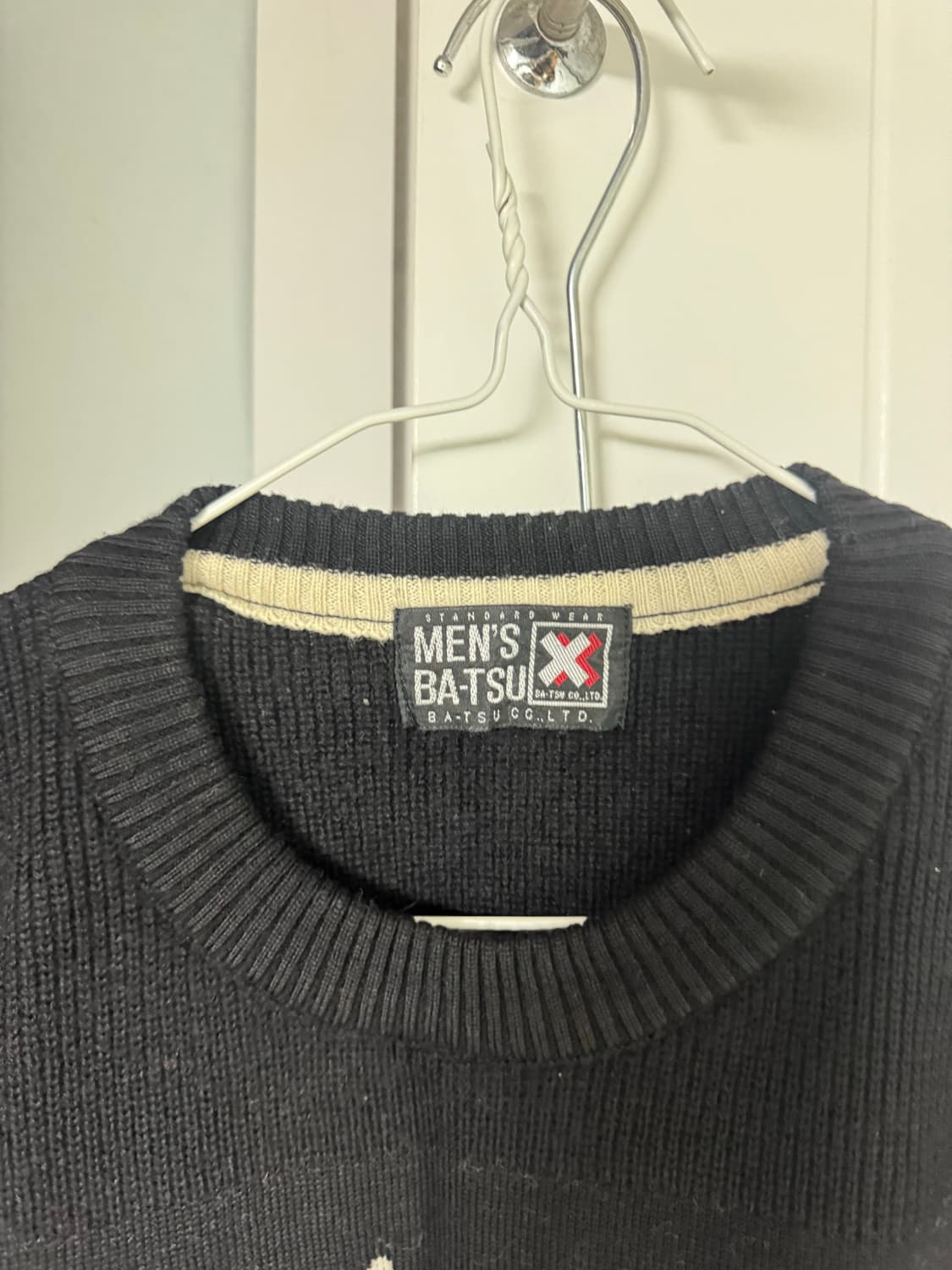 MEN'S BATSU 검정색 니트 스웨터 상품이미지2