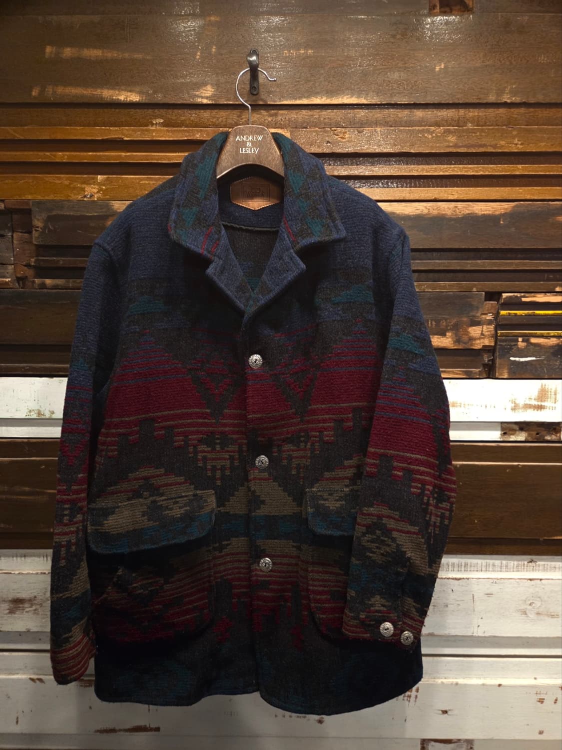 80'S 울리치 나바호패턴 블랭킷코트 상품이미지10