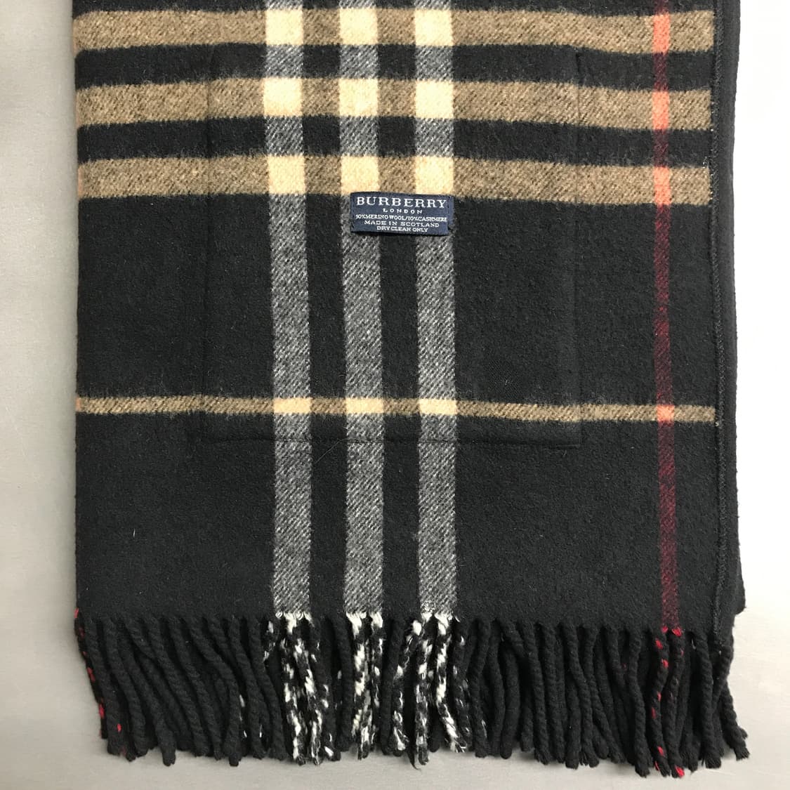 버버리 정품 울/캐시미어 포켓 머플러 상품이미지2