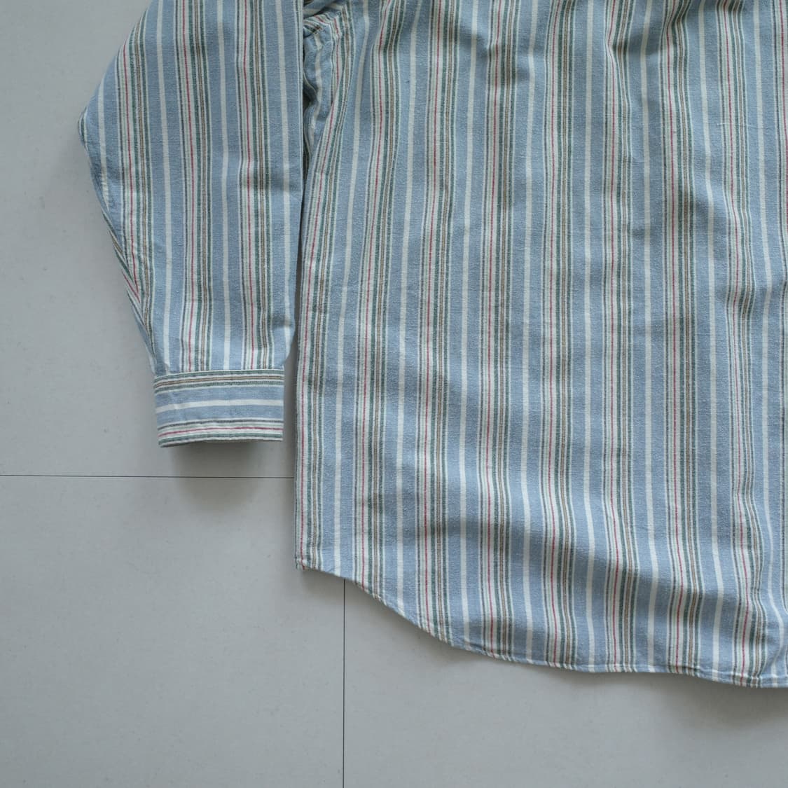 90s 폴로 랄프로렌 빅셔츠 스트라이프 옥스포드 셔츠 (L) 상품이미지9