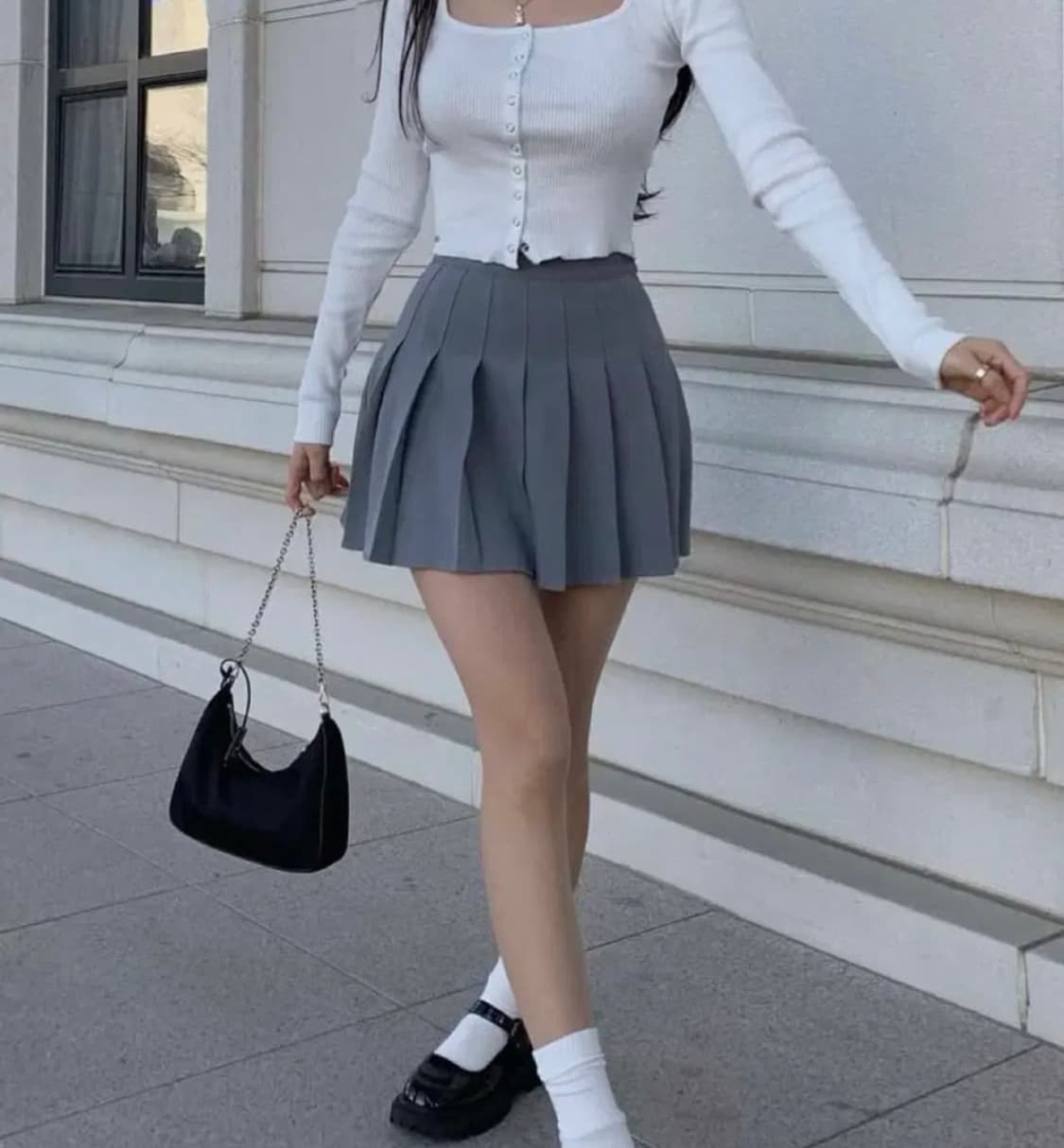 페일제이드 테니스 스커트 블랙 S 상품이미지2