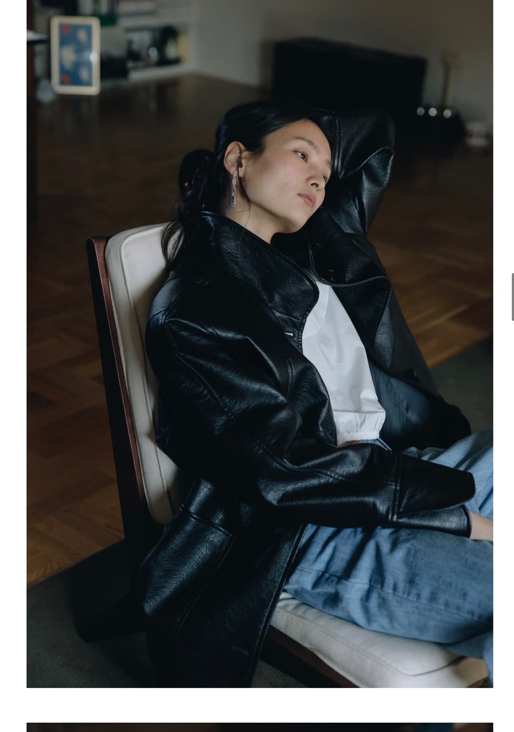 새상품) 파르벵 farven 레더 하프 자켓 VORN LEATHER 상품이미지8