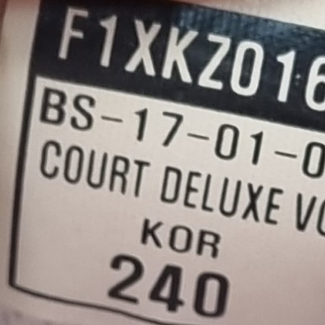 휠라 코트디럭스 벨크로 운동화 240 상품이미지6