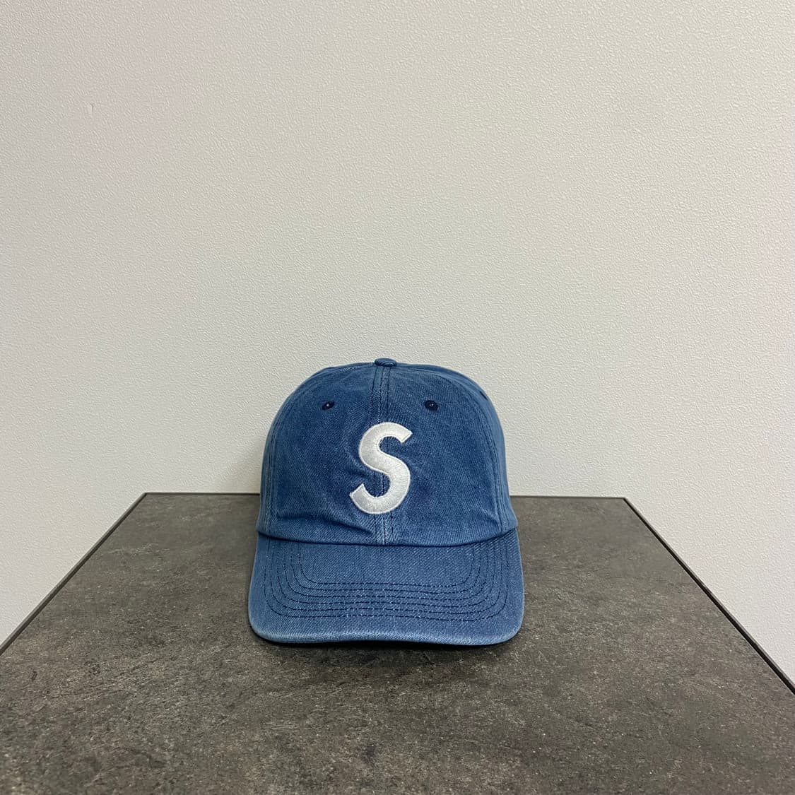 슈프림 워시드 데님 에스로고 S로고 볼캡 모자 6패널 캡 상품이미지1