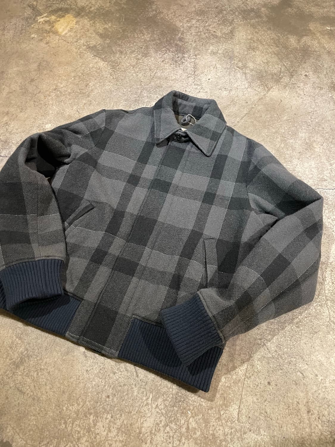TS-13 울 체크 블루종 자켓 (B5072) 상품이미지2