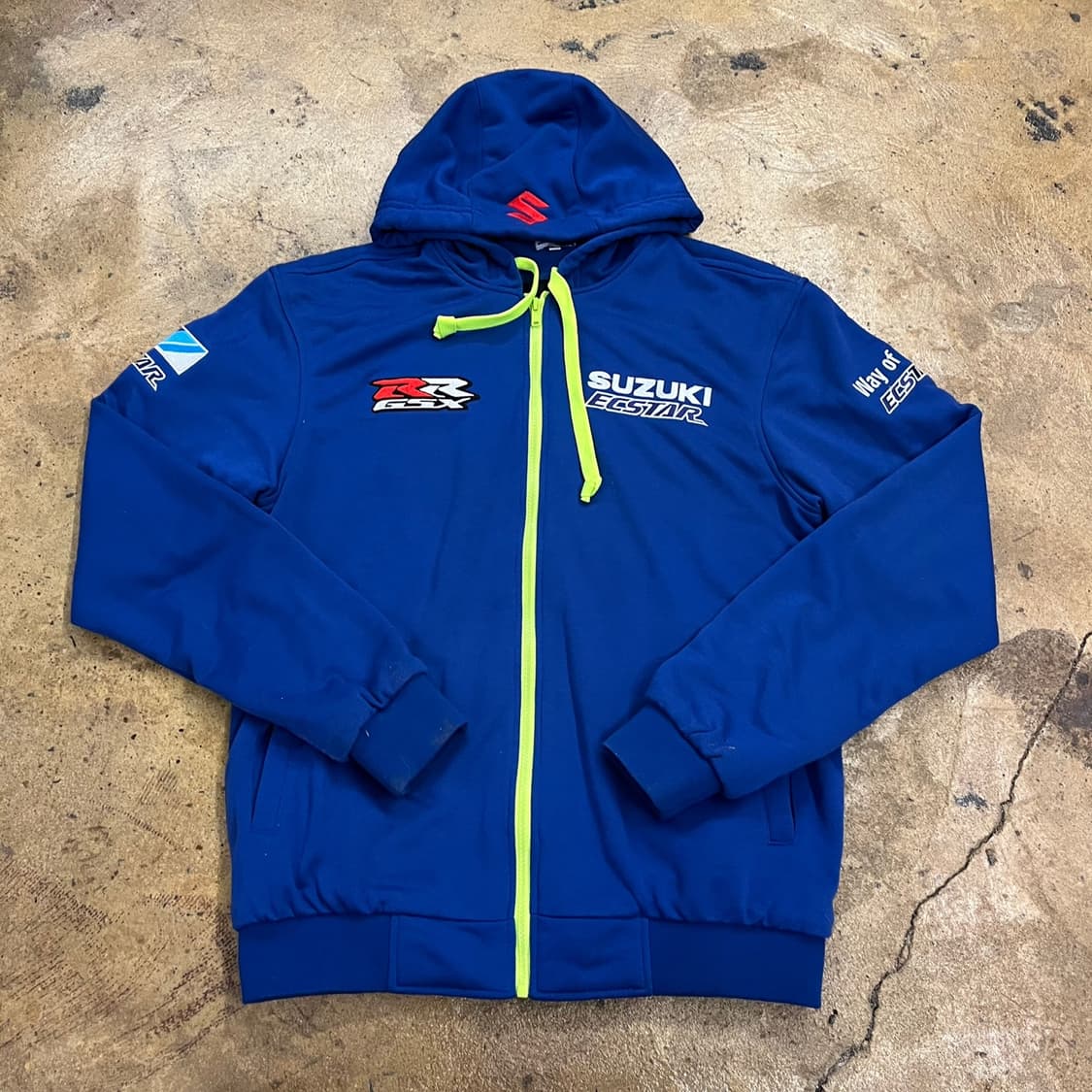 [정품/XL] 팀 스즈키 레이싱 후드 집업 b19 상품이미지2