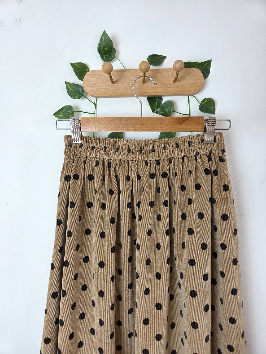 도트 코듀로이 롱스커트 상품이미지6