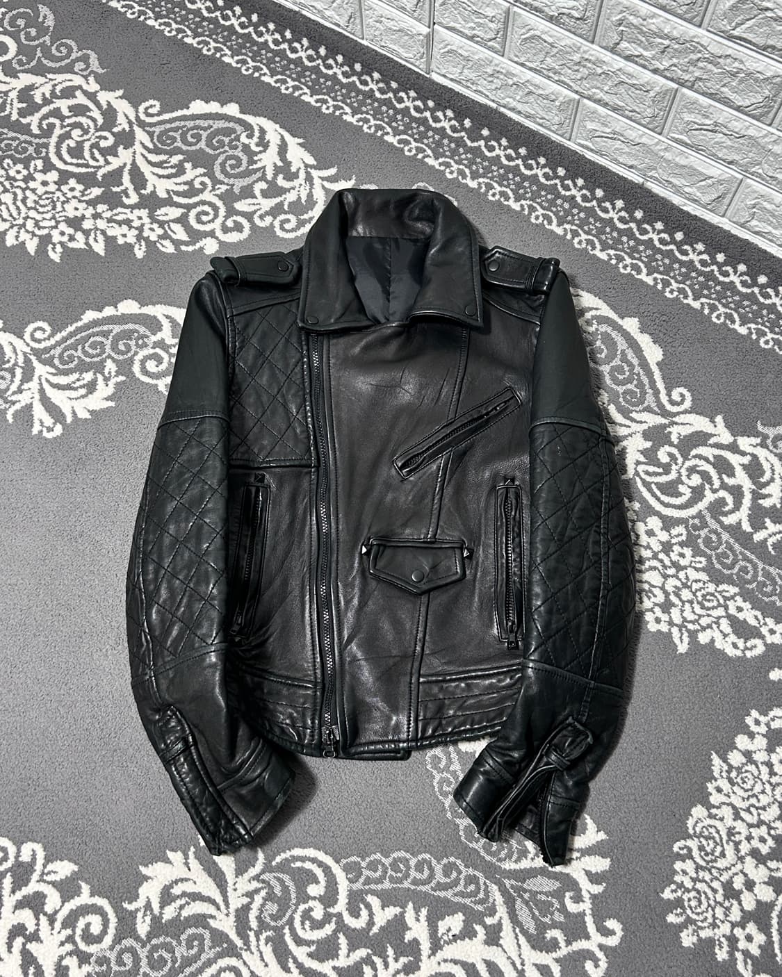 멀티 퀼티드 라이더 자켓 상품이미지4