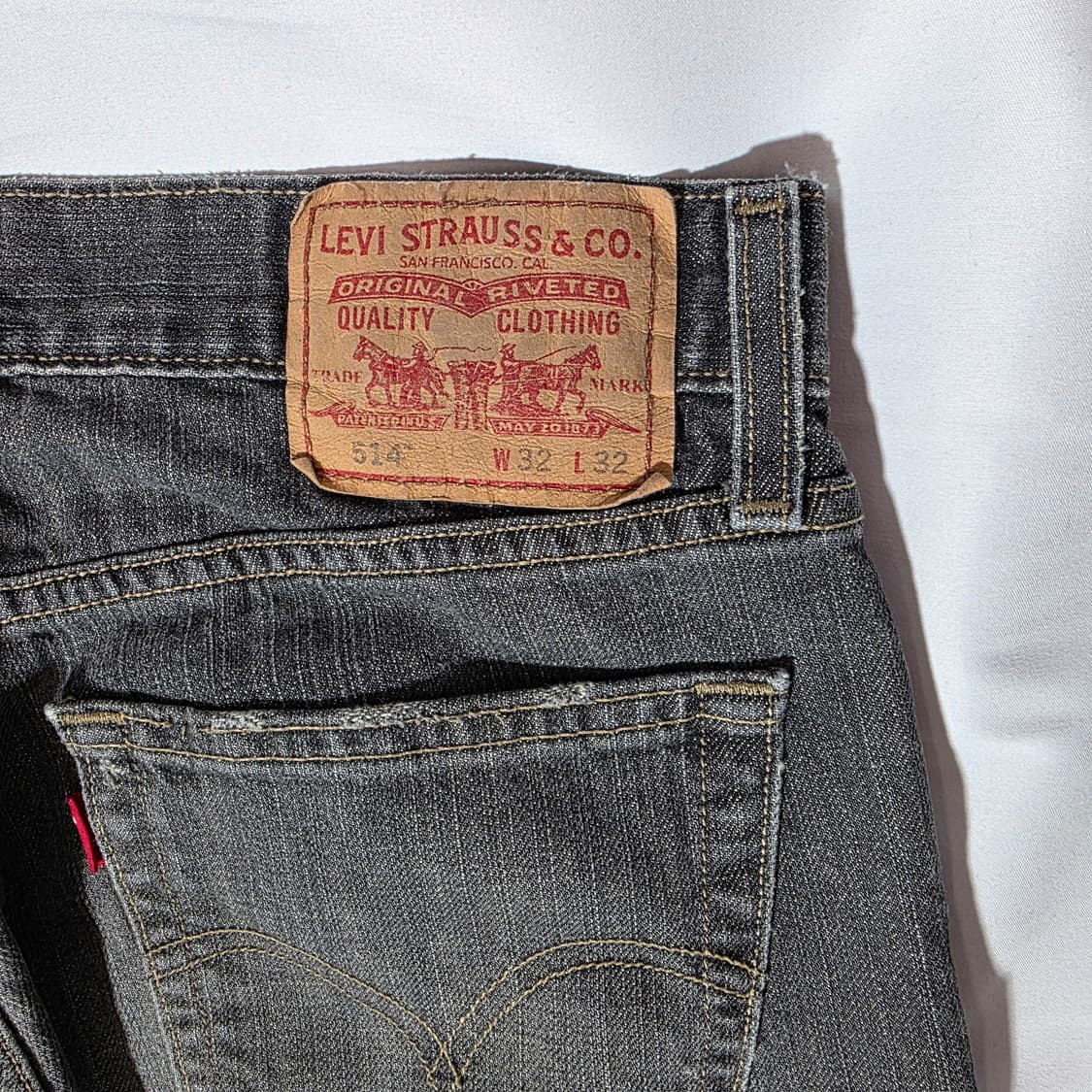 [W32L32]00s 리바이스 514 슬림스트레이트핏 그레이 데님팬츠 상품이미지8