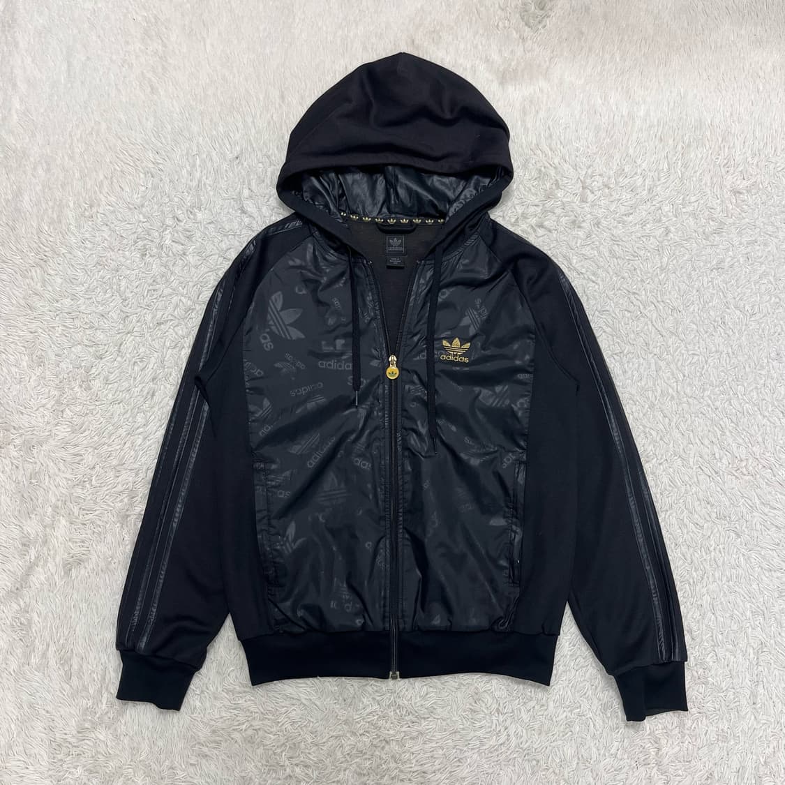 Adidas Firebird black gold glossy jersey 상품이미지4