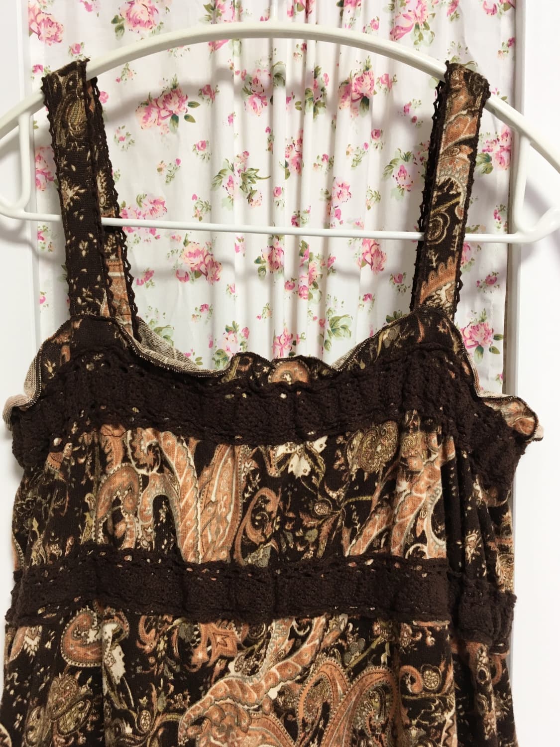 빈티지 페이즐리 브라운 원피스 상품이미지2