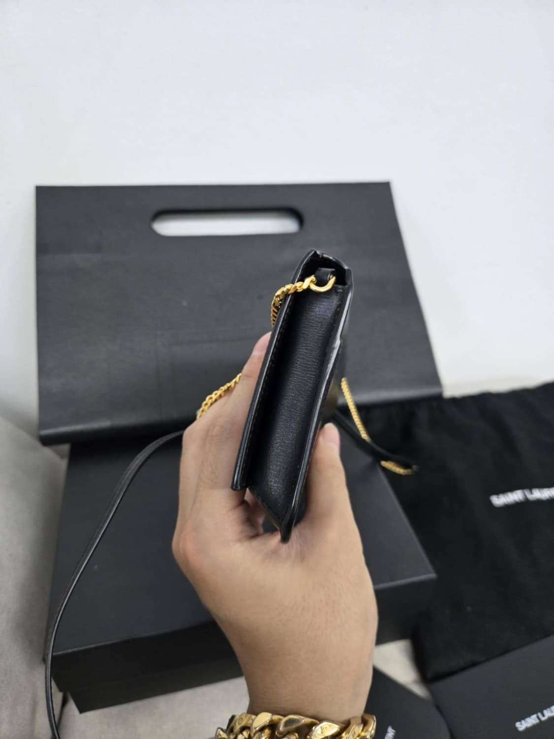 [보증서 A급]입생로랑 폰홀더백 상품이미지3