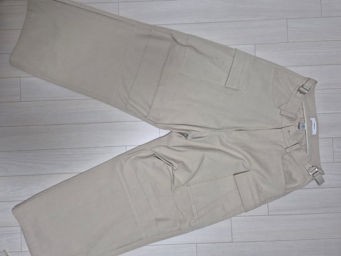 [2] 논노드 사이드 지퍼 카고팬츠 베이지 상품이미지4