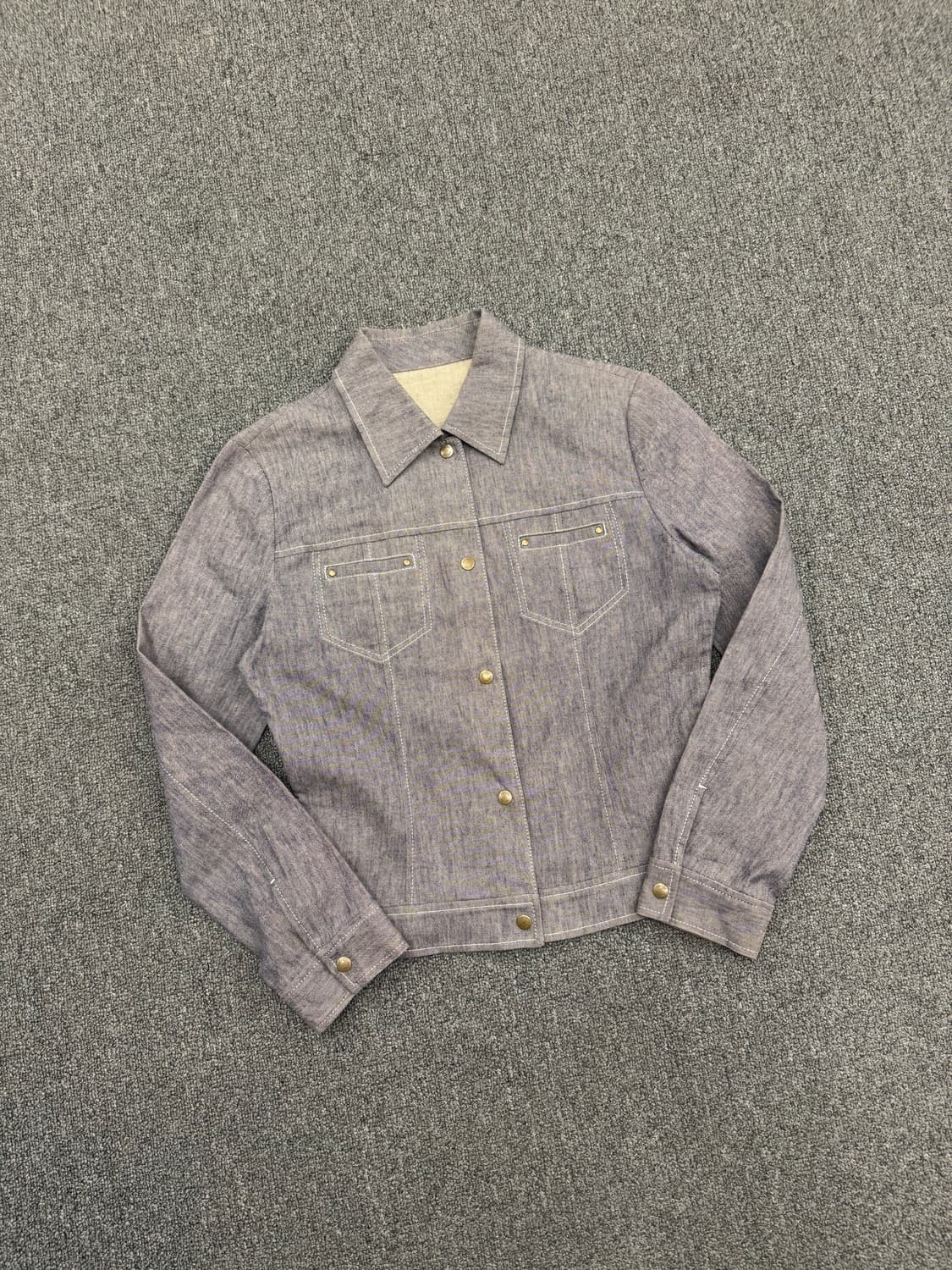 OS)Japanese vintage ASCOT 여성 셔츠 자켓 상품이미지1