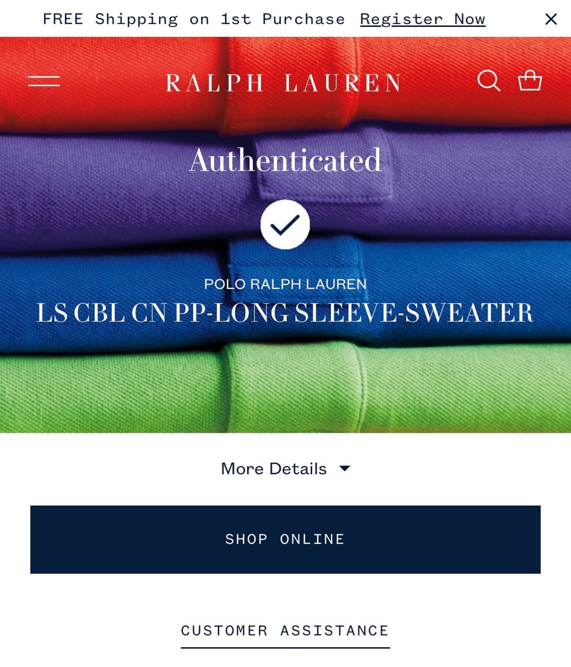 폴로 랄프로렌 오버핏 신형 QR라벨 그레이 코튼 케이블 니트 상품이미지7