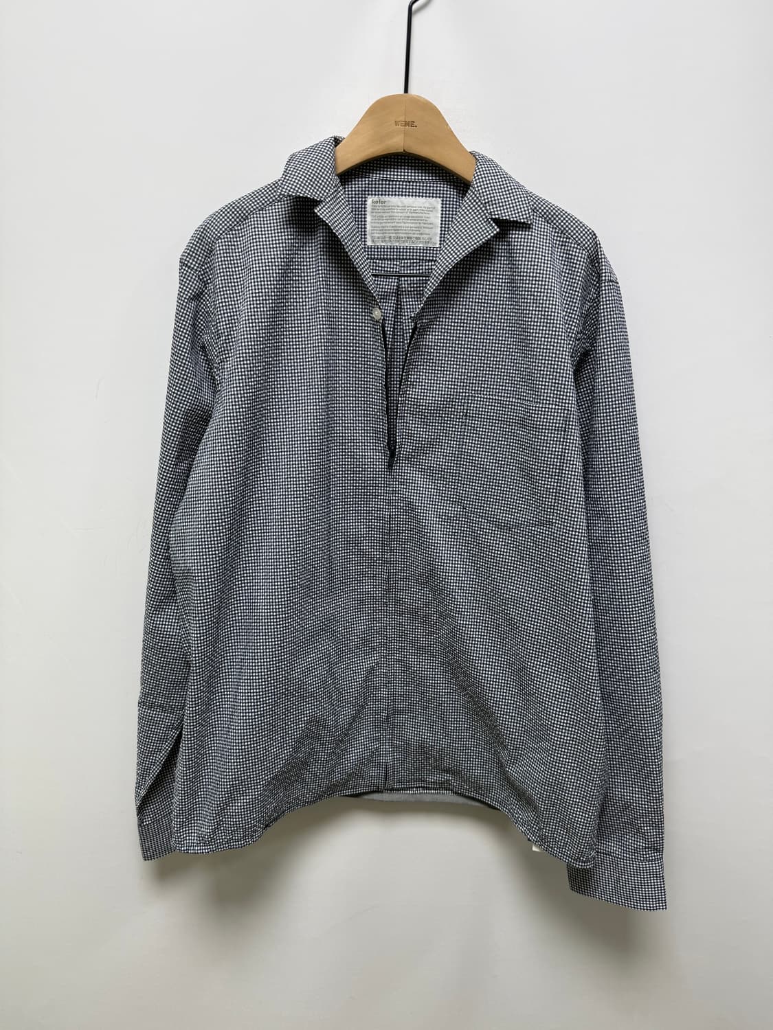 컬러 씨어서커 집업 셔츠 상품이미지1