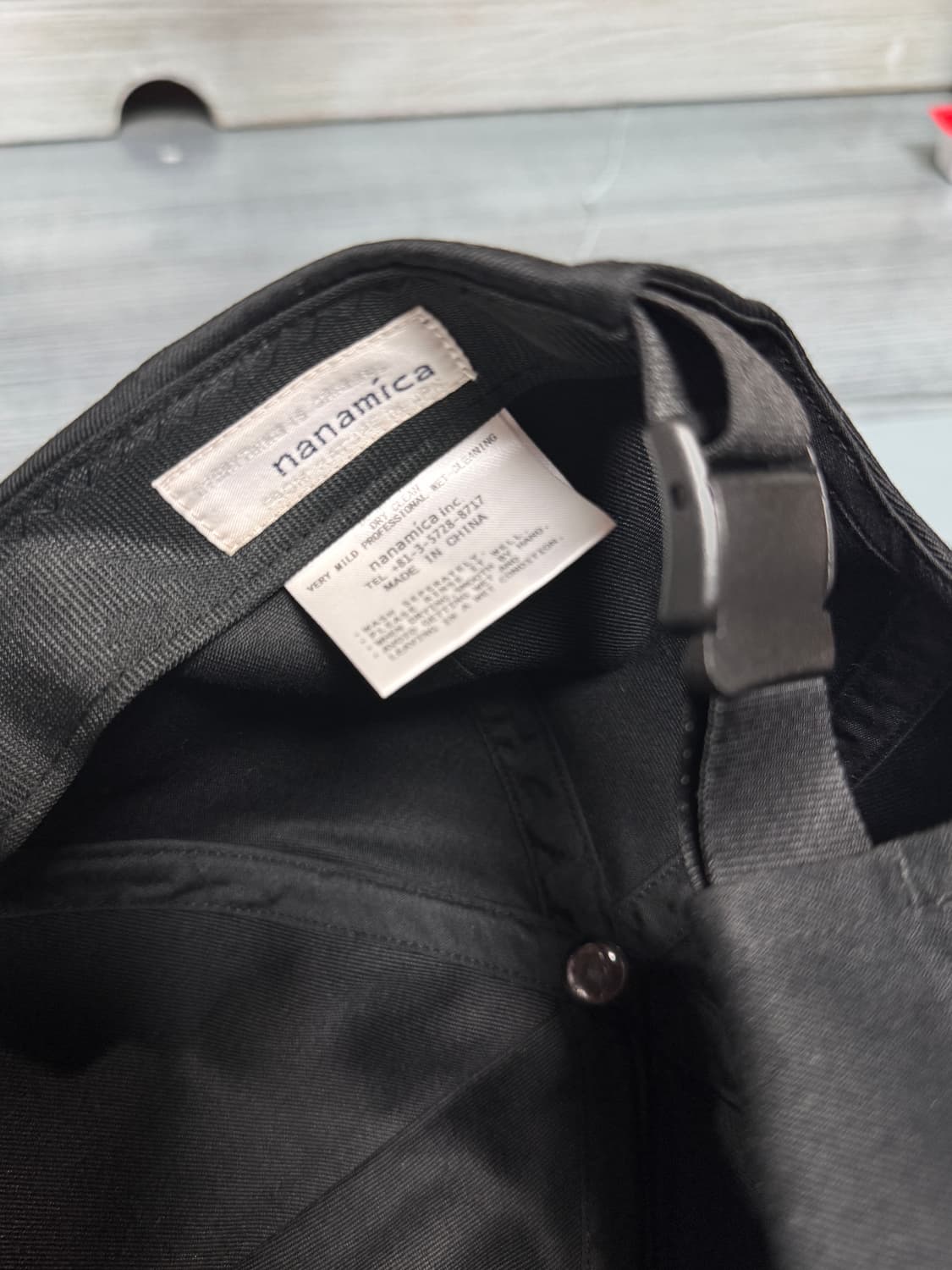 나나미카 치노 로고 자수 볼캡 블랙 상품이미지2