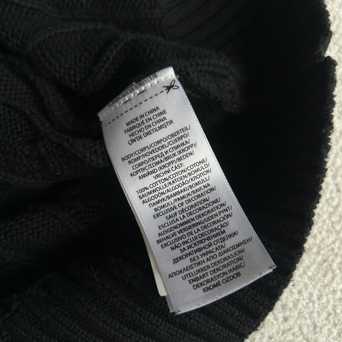 폴로 꽈배기 블랙 니트 105 상품이미지4