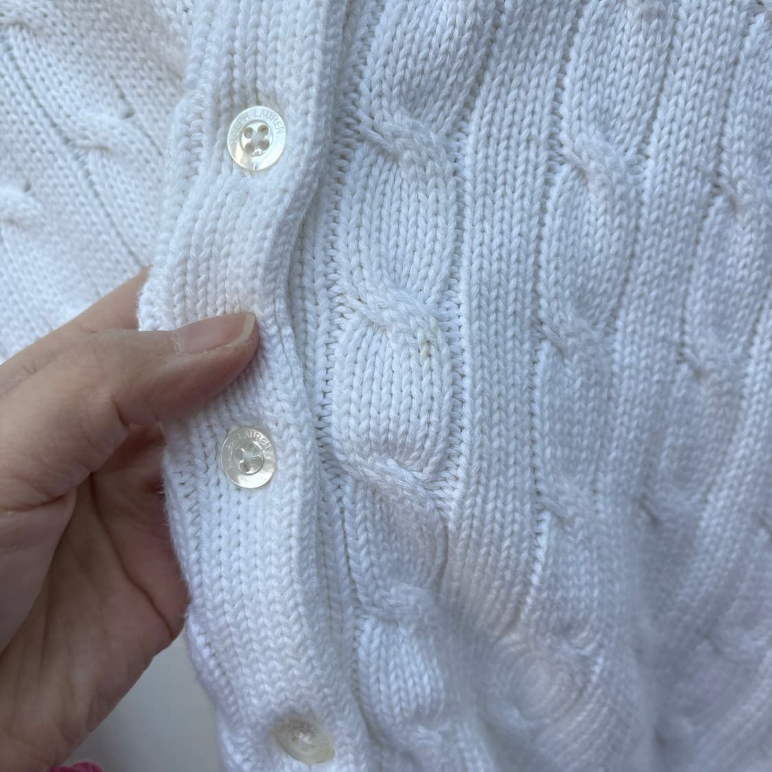 Polo 폴로 케이블 꽈배기 니트 가디건 상품이미지5